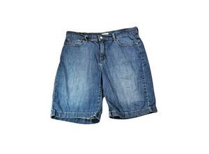 Levis 512 Shorts Womens Size 14 Plus Blue Perfectly Slimming Denim Bermuda Jorts